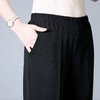 MQ-1423夏季薄款七分裤大码宽松纯色女裤YY 商品缩略图4