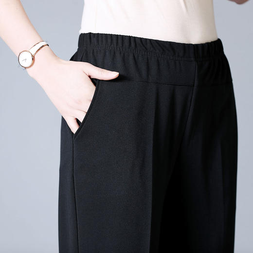 MQ-1423夏季薄款七分裤大码宽松纯色女裤YY 商品图4
