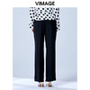 VIMAGE纬漫纪夏款职业干练通勤显瘦直筒裤女百搭西装长裤V1305908 商品缩略图3