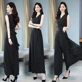 XP-SYY2022-1夏季休闲无袖气质时尚优雅潮流舒适套装套裙