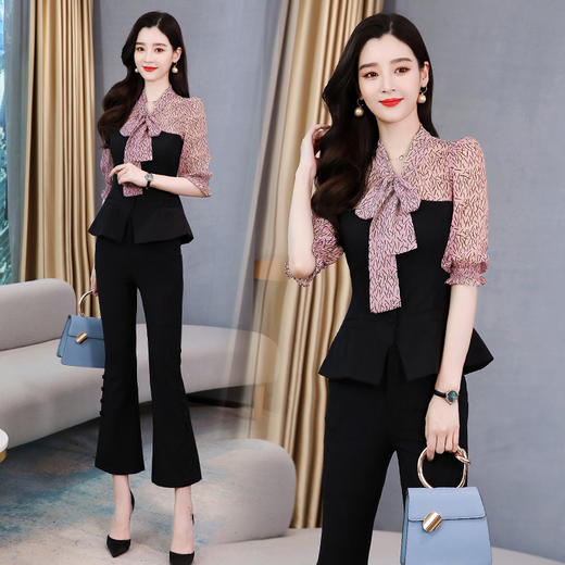 XP-RSLD8095夏季休闲个性优雅时尚潮流舒适短袖套装 商品图3