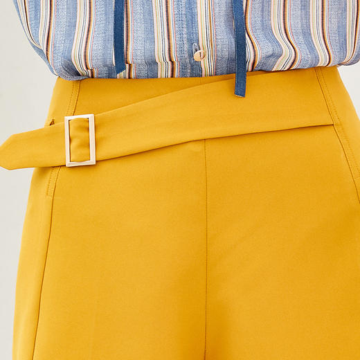 欧芮儿新款女装夏装百搭阔腿裤女高腰a字短裤垂感休闲女裤子9XKA19983 商品图3