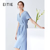 EITIE爱特爱夏季新款通勤V领干练OL收腰显瘦A字连衣裙长裙女5907661 商品缩略图1