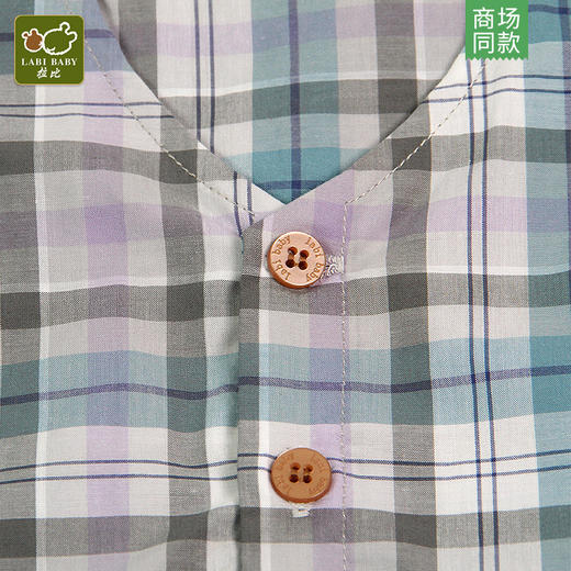 拉比-童衣类（夏）C9闲庭全开连体衣套装（送领 商品图3