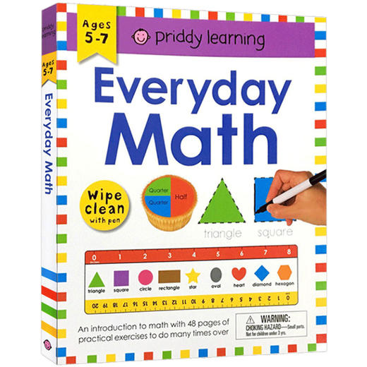 everyday math 小学低年级 每日数学一练擦写书 进口原版英语书籍