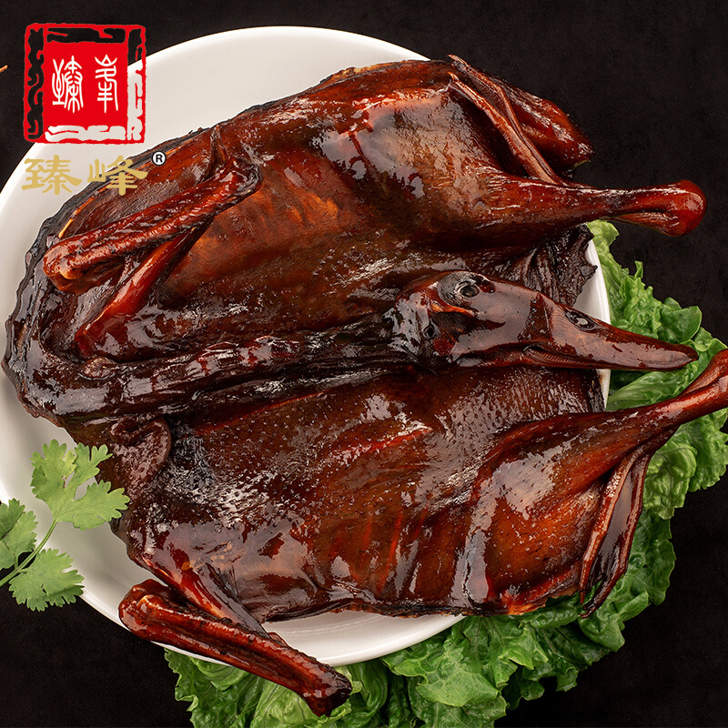 臻峰 湖南特产酱板鸭 真空整只酱鸭熟食小零食正宗手撕鸭肉风干