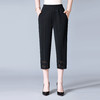 MQ-1423夏季薄款七分裤大码宽松纯色女裤YY 商品缩略图2