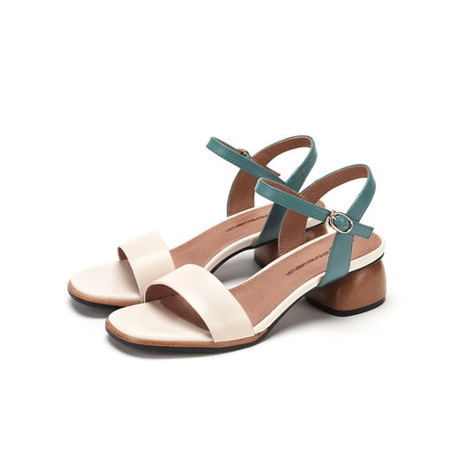 西村名物春夏新品条带撞色简约凉鞋X29BG20001 商品图0