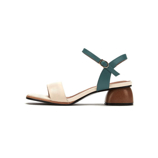 西村名物春夏新品条带撞色简约凉鞋X29BG20001 商品图2