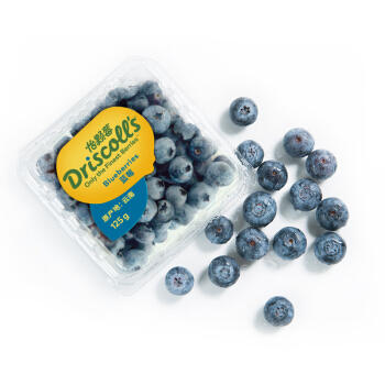 【嘉兴市包邮】怡颗莓 当季云南蓝莓4盒装 约125g/盒 新鲜水果 商品图0