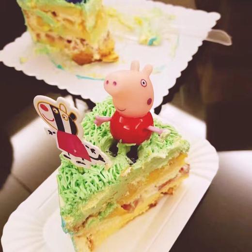 【佩佩豬一家四口主题蛋糕】 商品图1