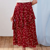 欧芮儿新款女装夏装雪纺半身裙女中长款高腰显瘦荷叶边女裙9XQB21001 商品缩略图1