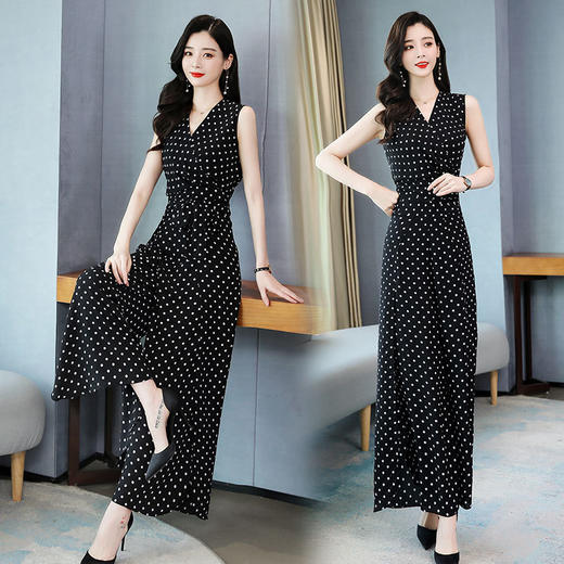 XP-SYY2022-1夏季休闲无袖气质时尚优雅潮流舒适套装套裙 商品图2