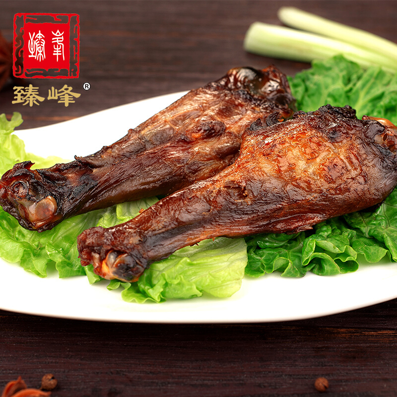 臻峰 酱香鸭翅根小鸭腿独立真空包装休闲小吃卤味熟食零食 500g
