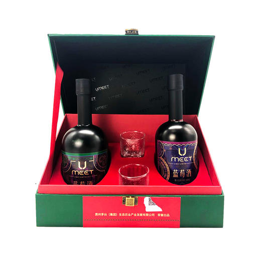茅台悠蜜蓝莓酒套装礼盒 375ML+500Ml 商品图0