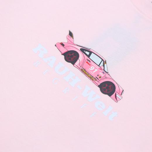 RWB主题 洛杉矶潮牌DPLS 粉色字母印花T恤 商品图1