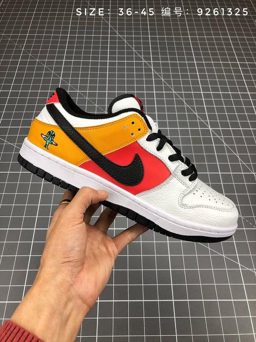 Nike sb Dunk  Low Raygun 外星人货号：304292-802尺码：36-45 黑 橘黄 橘红 商品图1