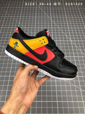 Nike sb Dunk  Low Raygun 外星人货号：304292-802尺码：36-45 黑 橘黄 橘红