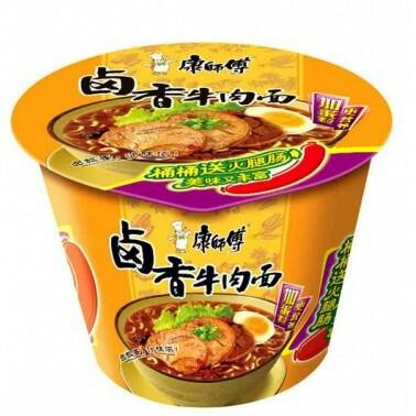 方便面康师傅卤香牛肉面