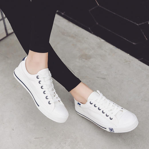 【回力男鞋韩版潮流】帆布鞋男休闲潮鞋女士布板小白鞋 商品图3