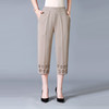 MQ-1423夏季薄款七分裤大码宽松纯色女裤YY 商品缩略图3