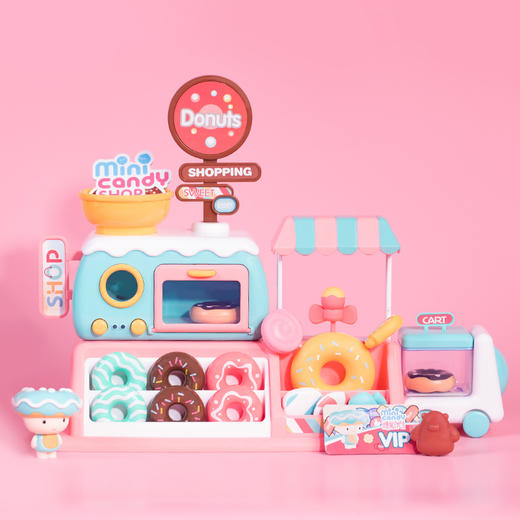 【和宝宝一起分享烘焙的乐趣】儿童过家家益智玩具 灯光音效 智能互动 甜甜圈商店玩具 商品图3