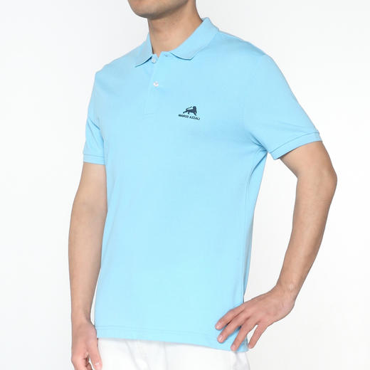 Marco Azzali 蓝色胶印小豹子POLO衫 T5258602 商品图1