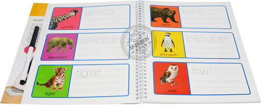 【赠白板笔】擦擦书 100个单词 英文原版 Wipe Clean First 100 Words 单词练习册 进口原版英语儿童启蒙书 全英文版 商品图2