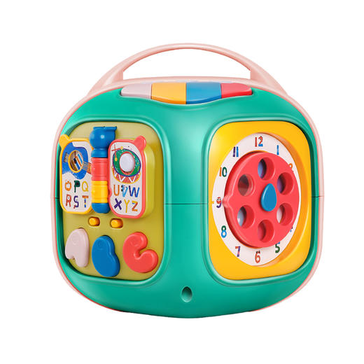 贝恩施六面体益智玩具 婴儿手拍鼓一岁宝宝音乐早教拍拍鼓0-1-2岁 商品图1