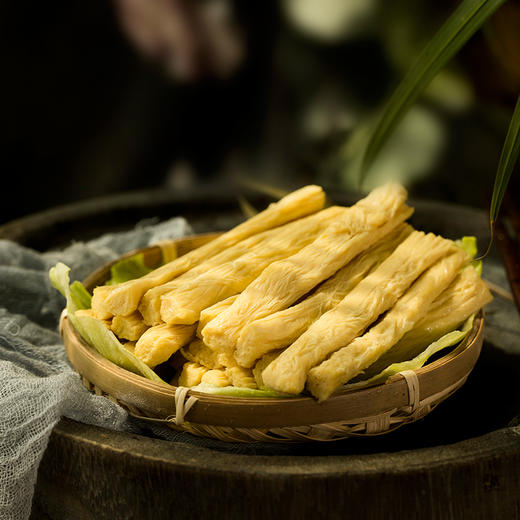 鲜食腐竹日本生态鲜腐竹解冻即食无添加有机种植非转基因大豆165g/盒 商品图1