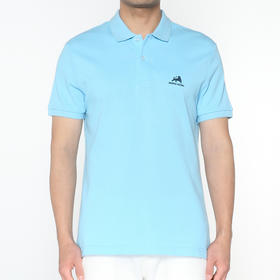 Marco Azzali 蓝色胶印小豹子POLO衫 T5258602