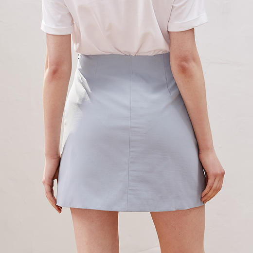 欧芮儿女装夏装重工包臀半身裙女高腰a字裙钉珠短裙子 商品图2