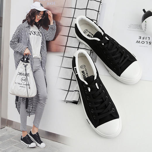 【回力男鞋韩版潮流】帆布鞋男休闲潮鞋女士布板小白鞋 商品图2