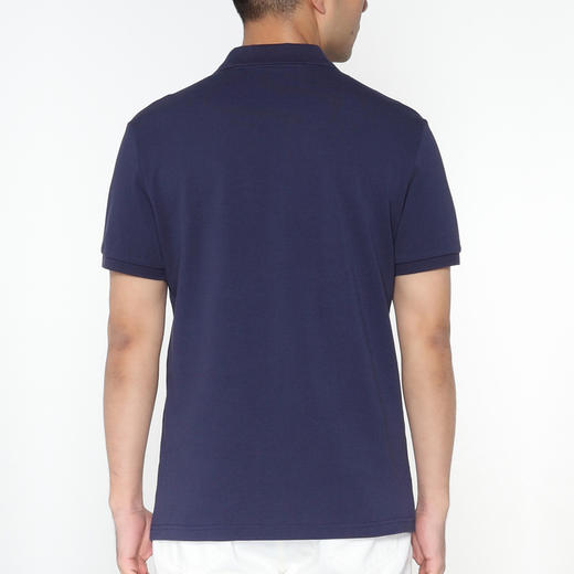 Marco Azzali 藏青色胶印小豹子POLO衫 T5258100 商品图2