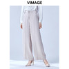 VIMAGE纬漫纪夏款时尚宽松显瘦垂感阔腿裤雪纺轻薄女长裤V1305934 商品缩略图0