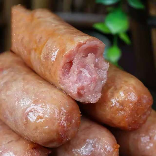 到店优惠齐汇台士林纯肉肠正宗台湾烤肠黑胡椒和原味两个口味每包700g