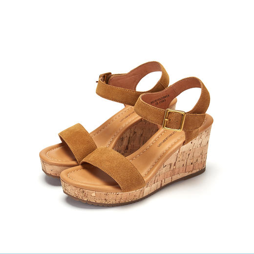 西村名物厚底松糕底舒适条带凉鞋X29BG20191 商品图0