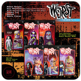 Super7 The Worst 系列 挂卡 第一弹 The Worst ReAction Figure Wave 1