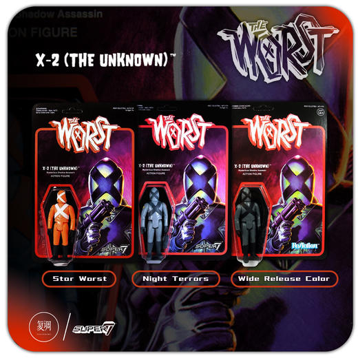 Super7 The Worst 系列 挂卡 第一弹 The Worst ReAction Figure Wave 1 商品图1