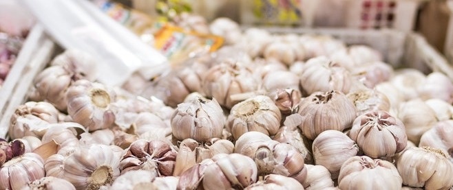 大蒜,香草,板条箱,市场,健康,蔬菜,丁香,大蒜丁香,杂货,杂货店,商店,巴厘,印度尼西亚,盒子