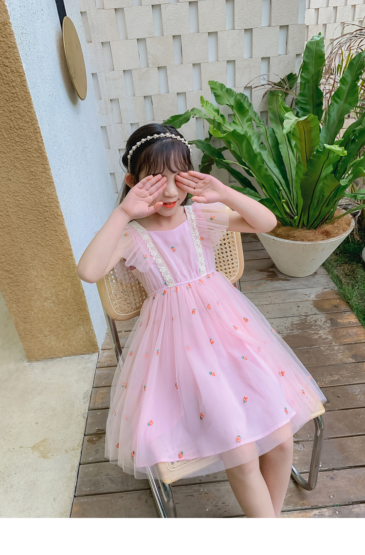 丫逗女童连衣裙夏装