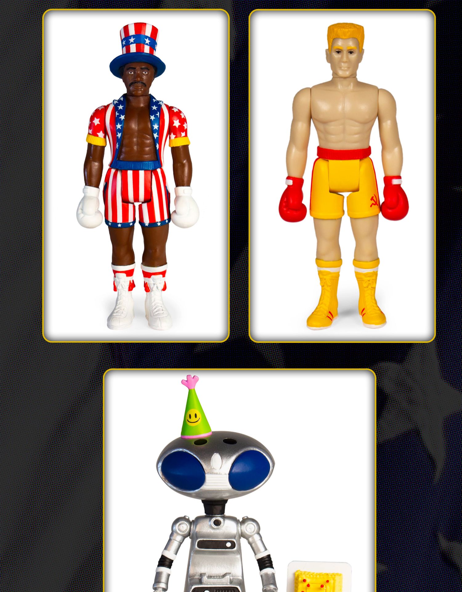 复调现货super7洛奇系列挂卡rocky电影玩具复古摆件