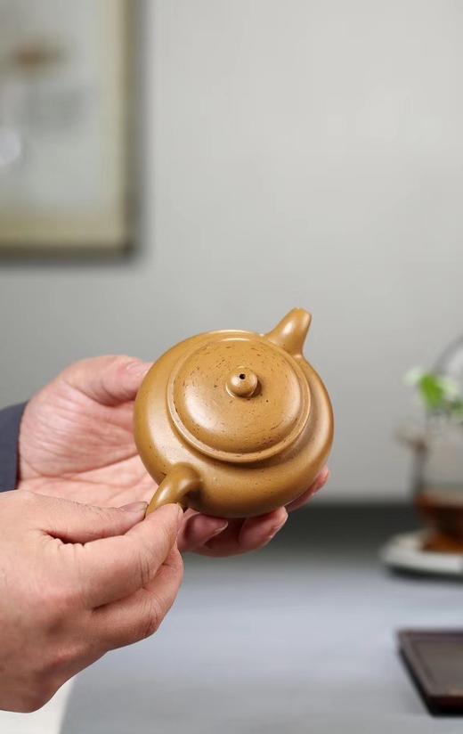 仿古壶作者范林强泥料葵黄朱泥容量200cc