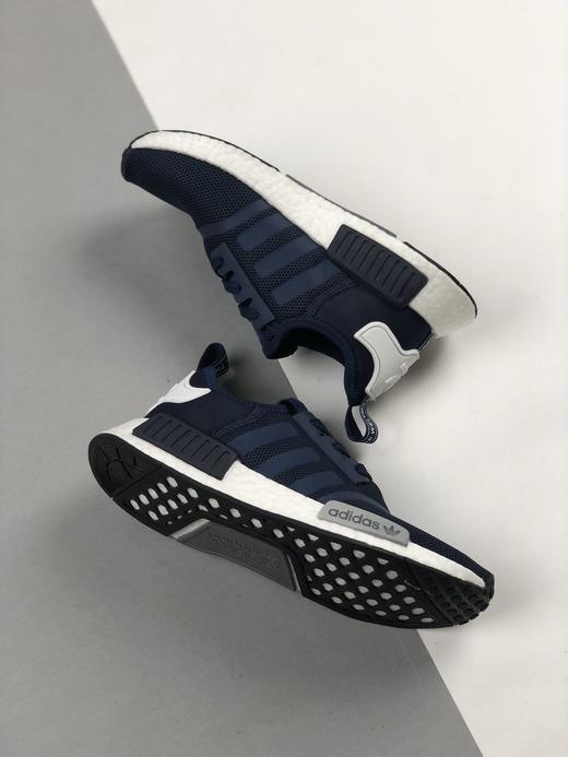 男女鞋 adidas nmd _r1 黑蓝配色轻便跑鞋 nmd r1 商品图4