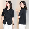 纯色百搭，气质简约真丝短袖衬衫ASE-3350 商品缩略图7