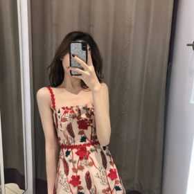 【服饰鞋包】*法式小众复古裙山本少女新款超仙女裙桔梗裙吊带连衣裙子