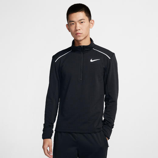 Nike耐克 Therma Element 3.0 男款半长拉链跑步长袖T恤 商品图0