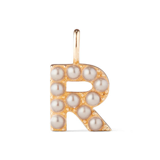 北京仓｜Otiumberg-Alphabet-字母 R 淡水珍珠 吊坠［英国设计师］ 商品图0