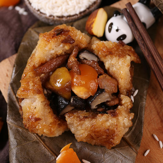 花尾渡 一家大小组合(鸡腿糯米鸡300g*4只 珍珠糯米鸡140g*4只)