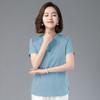 HH  20135洋气短款时尚百搭纯棉绣花T恤 商品缩略图3